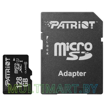 Карта памяти Patriot microSDXC LX Series (Class 10) 128GB + адаптер (PSF128GMCSDXC10)